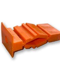 Diamond dowel for plastic slats with web depth 12 to 15mm